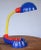 Vintage 1980s Postmodern Memphis Style Tricolor Plastic Desk Lamp For Sale - Image 12 of 12
