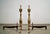 Bennett Co. 1930’s Solid Brass & Iron Andirons by Bennett - A Pair For Sale - Image 4 of 12