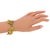 Art Deco Henry Perichon Gilded Bronze Link Bracelet For Sale - Image 3 of 8