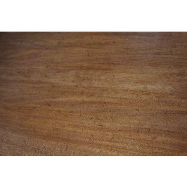 Davis Cabinet Cumberland Valley Queen Anne Walnut Double Pedestal Dining Table For Sale - Image 10 of 12