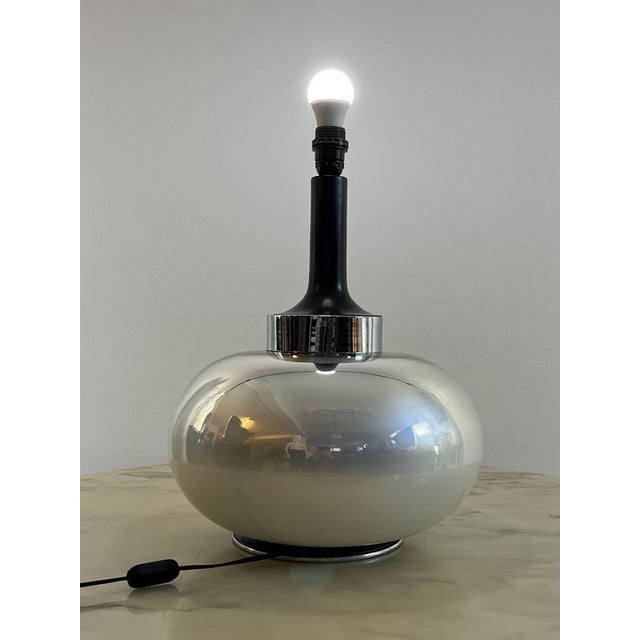 Italian Table Lamp in Opalescent Glass, 1970 For Sale - Image 12 of 16