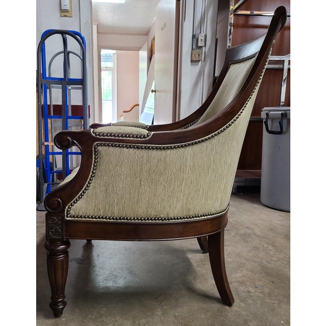 Thomasville Furniture Green Ernest Hemingway Anson Accent Chair Chairish