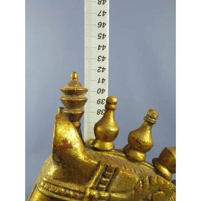 Horse Statue, 1960, Golden Wood For Sale - Image 13 of 18