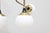 Metal Chandelier with 18 Lights in Brass and Opal Glass by Stilnovo, Italy, 1959 For Sale - Image 7 of 15