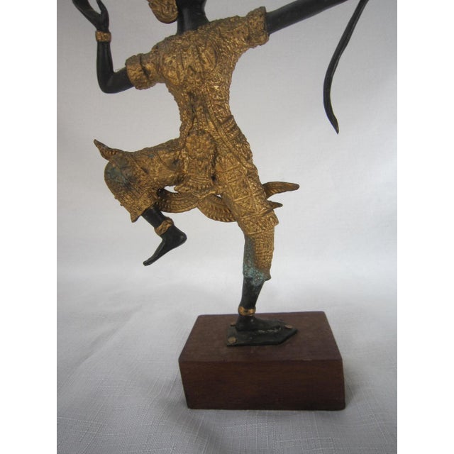 1930s Vintage Cast Bronze Siamese Buddha For Sale - Image 5 of 6