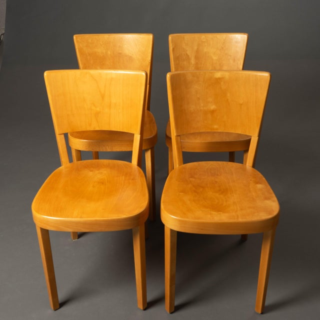 Chairs with Matching Table by Max Ernst Hafeli for Horgen-Glarus, 1920s, Set of 5 For Sale - Image 16 of 18