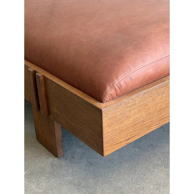 Madura Daybed in Sienna Leather For Sale - Image 13 of 18
