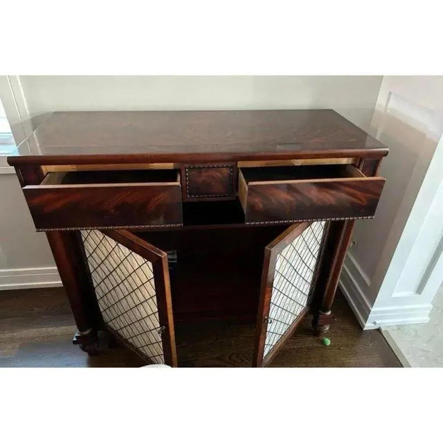 Late 20th Century Henredon Natchez Collection Empire Mahogany Sideboard/ Server For Sale - Image 5 of 9