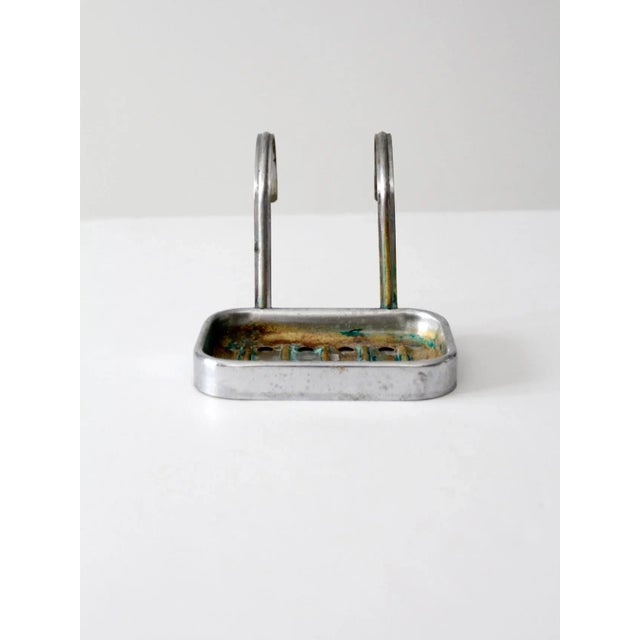 Victorian Antique Nickel Plated Brass Soap Dish For Sale - Image 3 of 9
