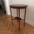 Oval side table. Mahogany wood
