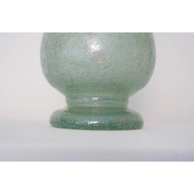 Iridescent Pulegoso Glass Chalice Vase, Murano, 1930s For Sale - Image 13 of 15