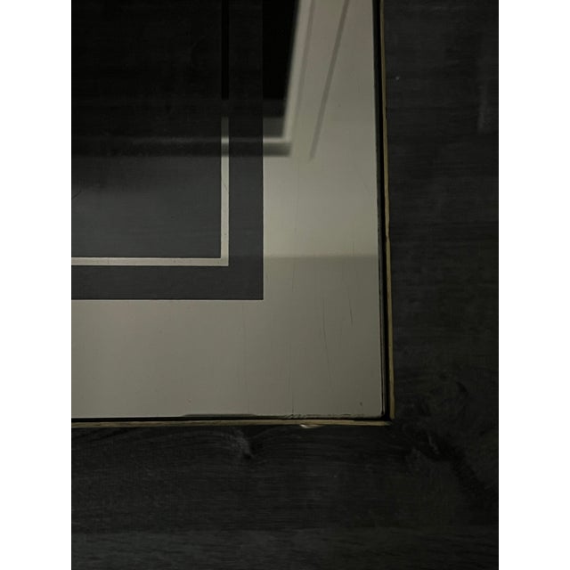 Coffee Vintage Mid-Century Brass and Glass Nesting Tables For Sale - Image 8 of 11