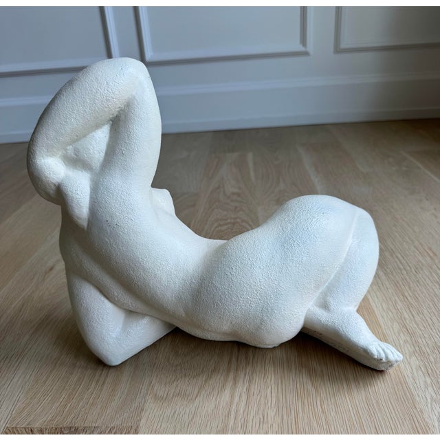 Signed 1970s "Reclining Nude" by Waylande Gregory Textured Porcelain Sculpture for Museum Pieces, Inc. (m.p.i.) For Sale In Chicago - Image 6 of 11