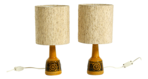 Small Ceramic Table Lamps from Cloos & Co., 1960s, Set of 2