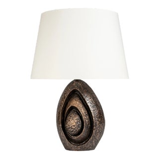 Bronze Sculptural Lamp by Fernand Dresse, 1970s For Sale