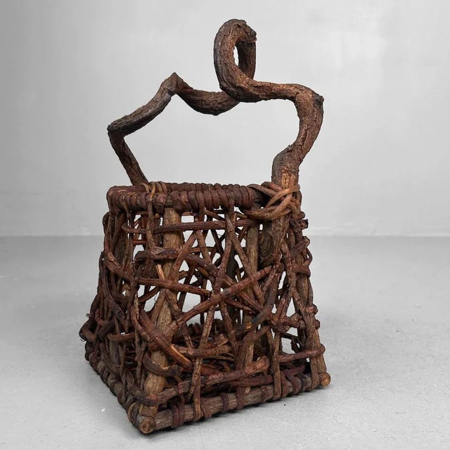 Japanese Organic Hanakago Ikebana Basket, 1960s For Sale - Image 4 of 15