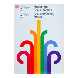 1976 Montreal Olympics Arts and Culture Program Poster - Cojo (Medium) For Sale
