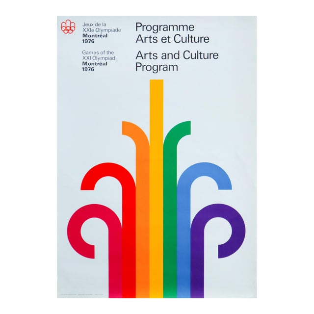 1976 Montreal Olympics Arts and Culture Program Poster - Cojo (Medium) For Sale