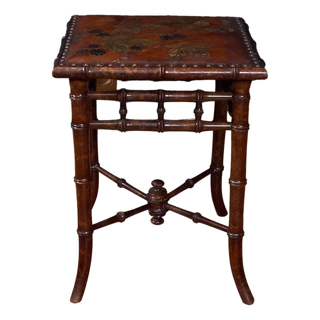 Art Nouveau Stool by George Hulbe, 1880 For Sale