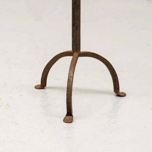 Brutalist Wrought Iron Candleholder, 1960s For Sale - Image 6 of 15