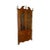 Chippendale Style Hand Crafted Solid Walnut Corner Cabinet For Sale