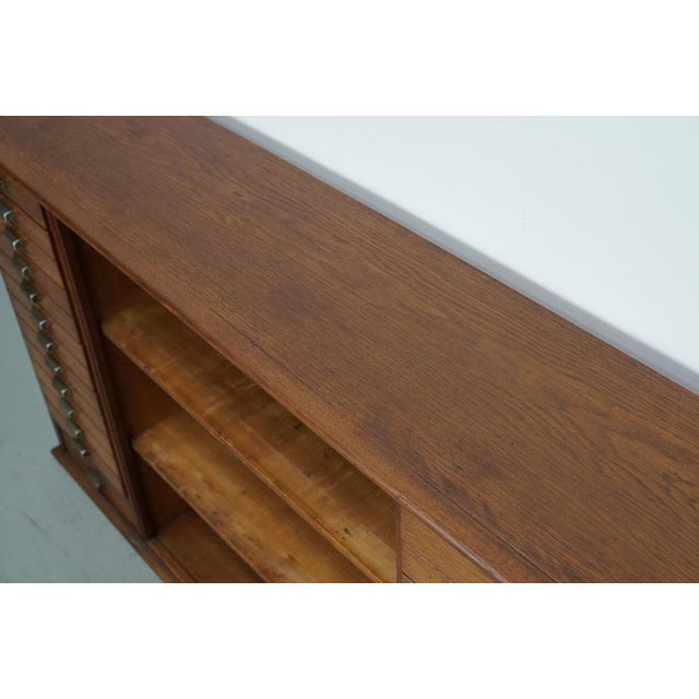 Vintage Dutch Oak Apothecary Cabinet, 1950s For Sale - Image 4 of 18