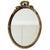 Mid-Century Hollywood Regency Oval Baroque Mirror with Leaf Decoration, 1960s For Sale - Image 9 of 9