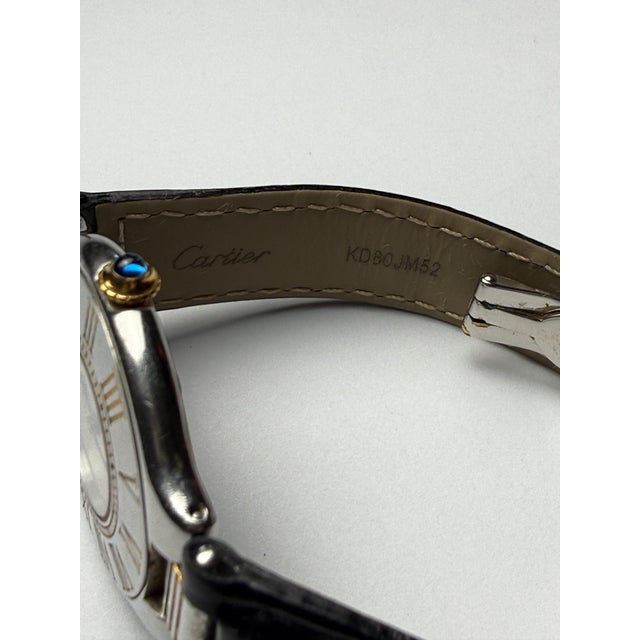 1980s Cartier Must De Cartier 21 Quartz Watch, Stainless Steel & Gold For Sale - Image 16 of 18