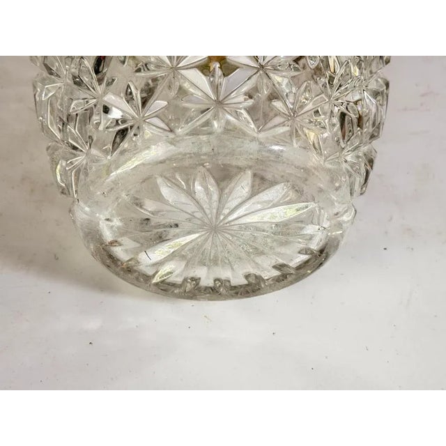 Champagne Bucket in Crystal and Brass, France, 20th Century For Sale - Image 6 of 12