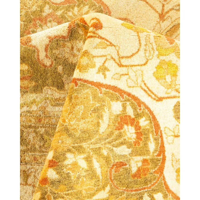 Textile Mogul, One-of-a-Kind Hand-Knotted Area Rug - Ivory, 9' 3" x 11' 9" For Sale - Image 7 of 8