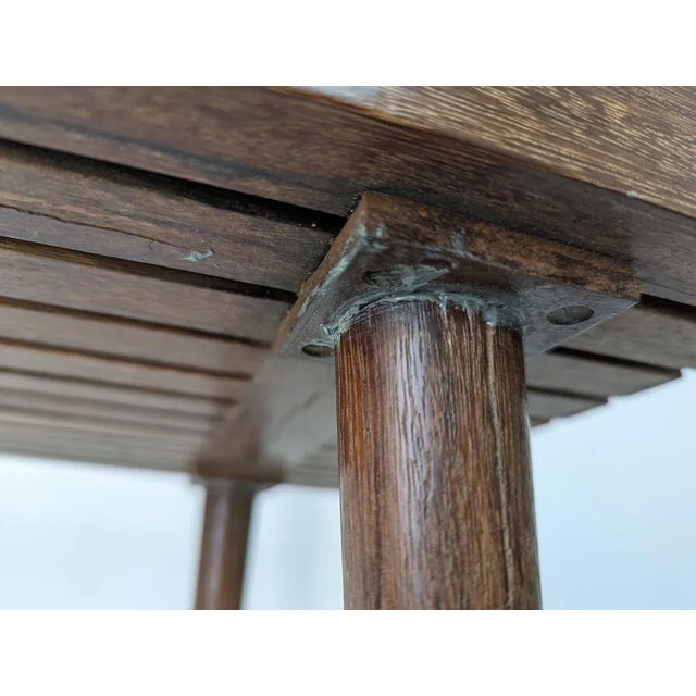 Wood Danish Table with Ceramic in the Style of Mel Smilow, 1960s For Sale - Image 7 of 11