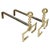 Brass and Cast Iron Andirons, France, 1970s, Set of 2 For Sale - Image 11 of 11