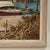 Textile Vintage Painting of a Tropical Boat Dock For Sale - Image 7 of 9