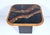 V. Ramburrem African Slate, Brass & Wood Occasional Table, 1980's For Sale - Image 9 of 18