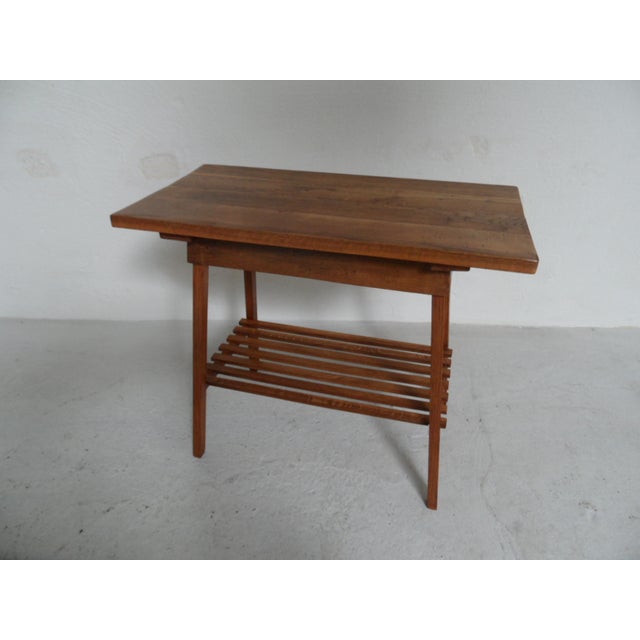 Vintage Dutch Oak Sidetable, 1930s For Sale - Image 9 of 9