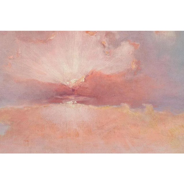 1920s Jean Geoffroy, Beachside at Sunset, 1923, Oil on Canvas For Sale - Image 5 of 10