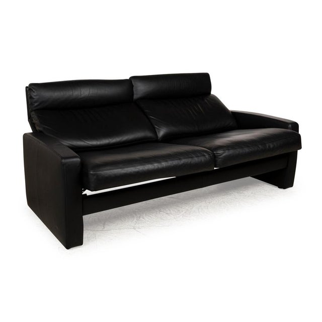 Just Relax 3-Seater Sofa in Black Leather from Erpo For Sale - Image 4 of 12