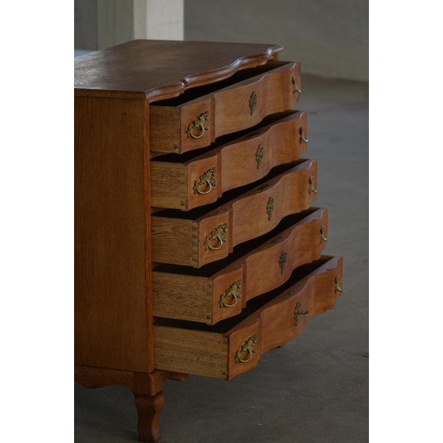 Mid-Century Modern Danish Chest of Drawers in Oak by Henning Kjærnulf, 1960s For Sale - Image 11 of 18