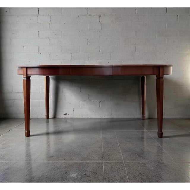 Mid-20th Century Hepplewhite Mahogany Dining Table with Extension, Denmark For Sale - Image 17 of 17