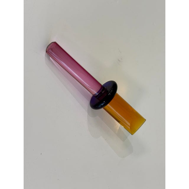 Large Vintage Mid Century Modern Giovanni Cenedese Murano Glass Perfume Bottle/Decantur For Sale In Raleigh - Image 6 of 10