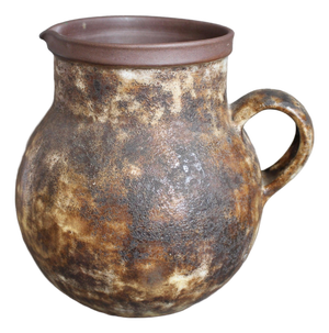 Large Vintage French Stoneware Decorative Pitcher by Alexandre Kostanda, 1960s