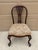 Queen Anne Antique Georgian Mahogany Side Chair With Tapestry Upholstery For Sale - Image 3 of 12