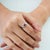 Not Yet Made - Made To Order 14k White Gold Natural Mozambique Ruby Chic Signet Ring Size 7 For Sale - Image 5 of 16