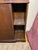 19th-Century Style Solid Wood Curio Cabinet — Tall Display Case With Glass Door & Shelving For Sale - Image 10 of 12