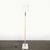 Mid-Century Brass Arch Floor Lamp W/ Textured Glass Medallion & White Marble For Sale - Image 12 of 13