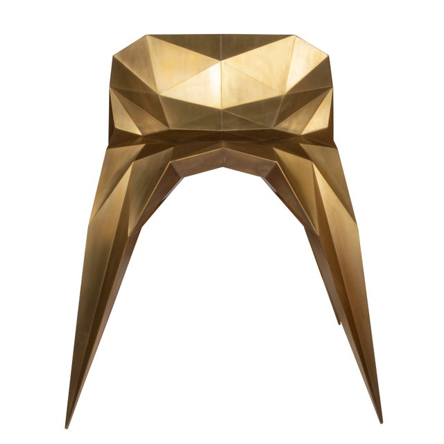 Artist: Zhoujie Zhang, Chinese (1984 - ) Title: Spider Chair Year: 2015 Medium: Brushed Brass Signature: Signature, date...