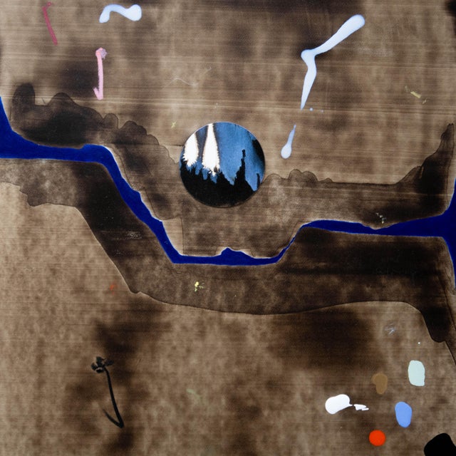 2020s "I Fear Myself the Most" Abstract Landscape Mixed Media Painting by Casey R Klein For Sale - Image 5 of 9