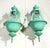 Pair Vintage Solid Brass Verdigris Carriage Lanterns-Traditional Colonial Style For Sale - Image 11 of 16