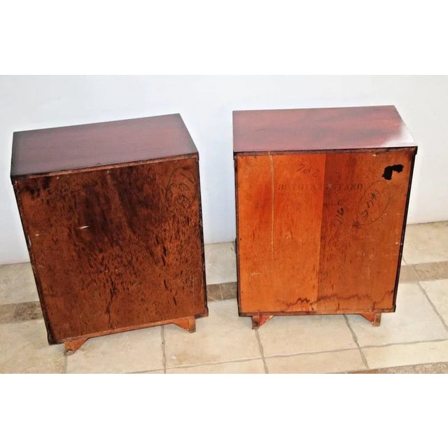 Very Rare Kent Coffey Mid Century three tiered matching end Tables nightstands with middle drawer storage. 25" Tall X 26"...