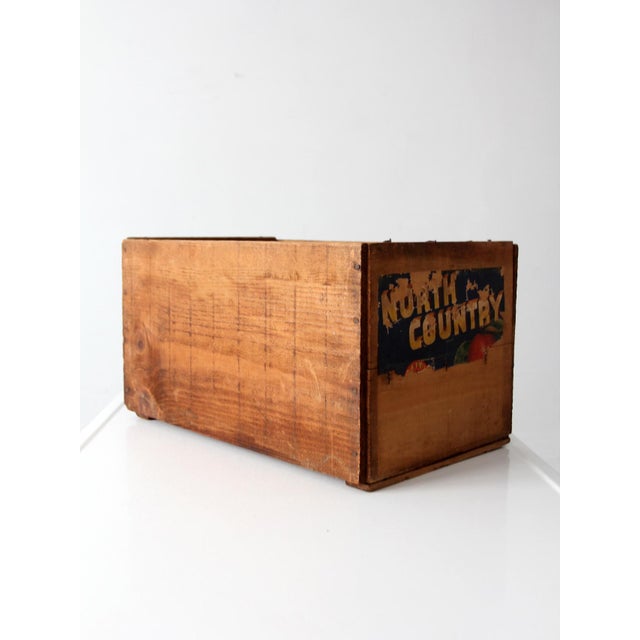 Vintage North Country Orchard Crate For Sale - Image 9 of 10